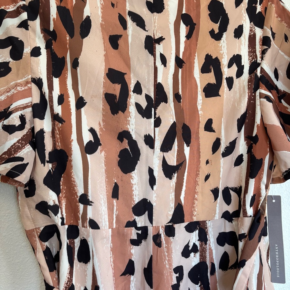 Anthropologie Hutch Blaise Leopard Wrap Dress NWT - Picture 8 of 9